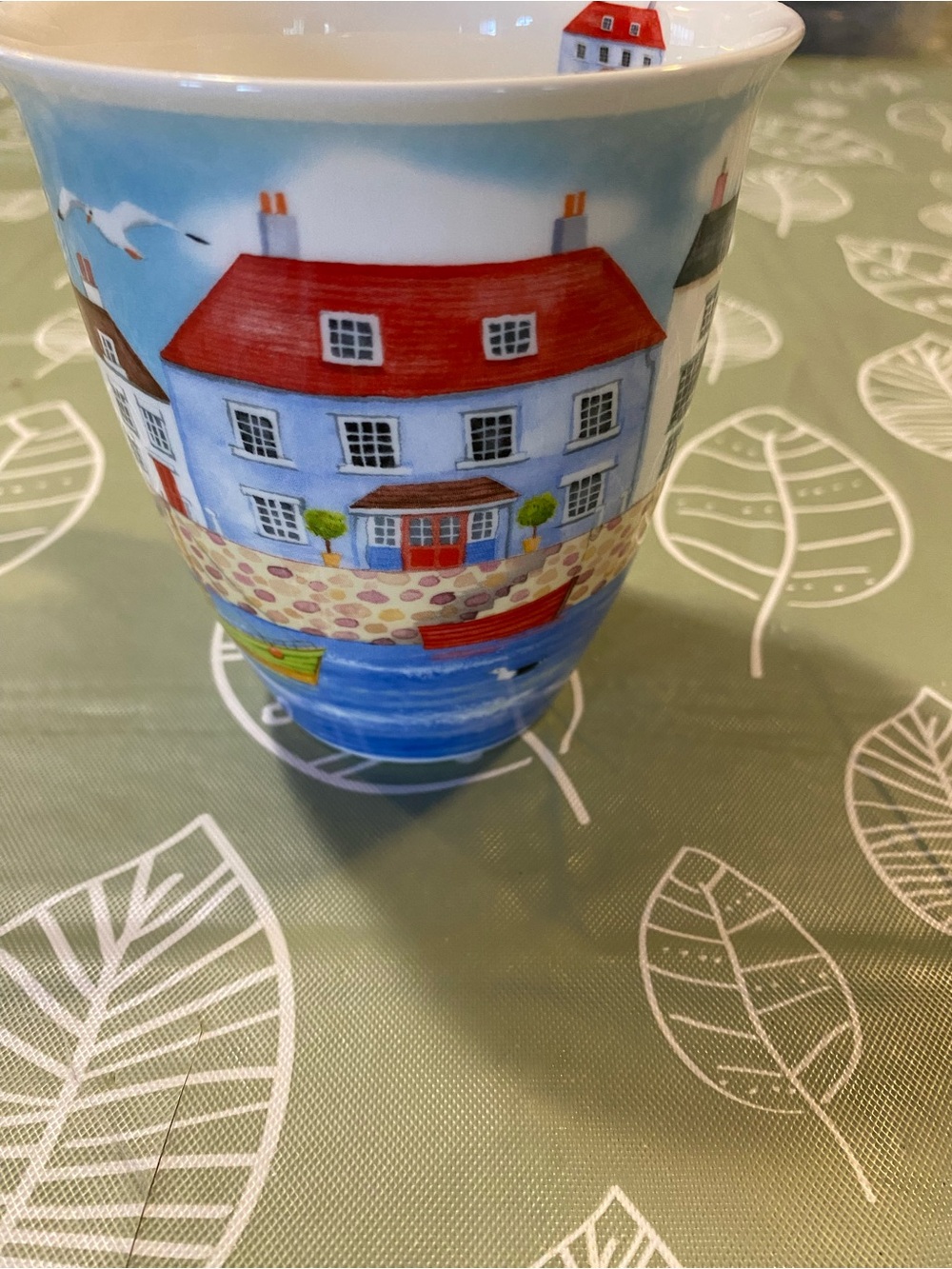 Dunkin Harbor Cottage Ceramic Mug - - Picture 2 of 4